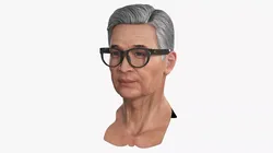 Xiaomi Smart AI Glasses Worn on Asian Man 3D model