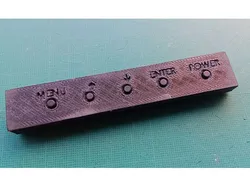 5 button casing for screen ; boitier 5 boutons pour écran