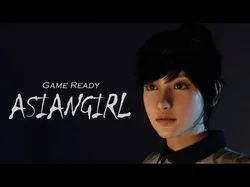 Asian School Girl - Game Ready UE5 Low-poly 3D model