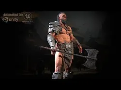 Barbarian Male  Starter Pack Low-poly 3D model