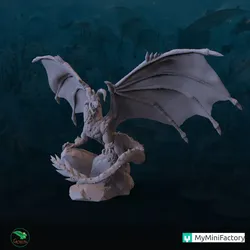 Characters & Creatures STL Descărcare - Ice Dragon - Christmans Hunt - Goblin Art Studios