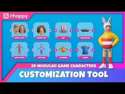 Creative Characters Low-poly 3D model