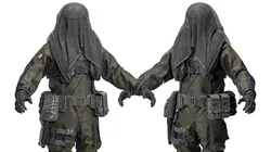DANISH FROGMAN OPERATOR RIGGED CHARACTER Low-poly 3D model