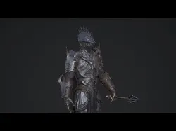 Dark Knight Low-poly 3D model