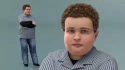 Fat Boy Rigged for Cinema 4D 3D model