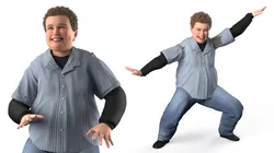 Fat Boy Rigged for Maya 3D model