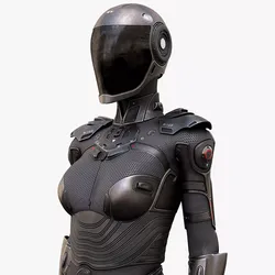 Female Cyborg 3D model