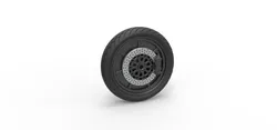 Front wheel of Top fuel Dirt dragster motorcycle Scale 1 to 25 3D Print Model in Vehicle 532802