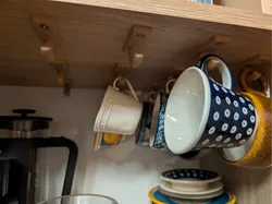 Ganchos para tazas - espacio seguro en tus armarios de cocina - Modelo de impresión 3D gratuito