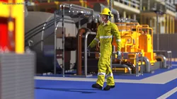 Gas Worker Equipped Walking Pose 3D model