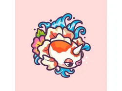 Goldeen Anime Keychain Gift Best Friends Keychains Cute Monster Funny Keychains
