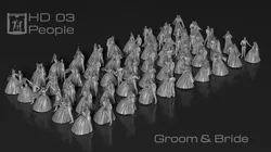 HD People 03 Wedding 3D model
