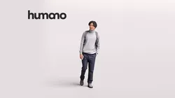 Humano Walking Asian Man 2201-02 3D model