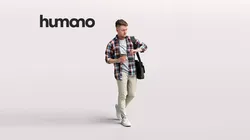 Humano Walking man 034-1855 3D model