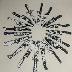Knives of terror, set of 18 bookmarks, bookmark dividers