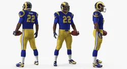 LA Rams Player Standing Pose 3D model