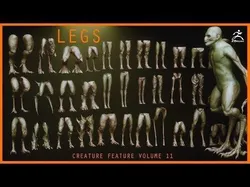 LEGS - 33 Character and Creature Insert meshes plus OBJs 3D model