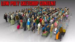 Low Poly People Megapack Low-poly 3D model