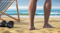 Male Athletic Leg 3D model