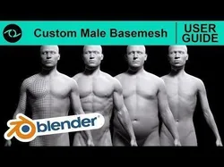 Male Custom Basemesh Lowpoly For Blender Low-poly 3D model