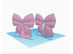 Mini Christmas Tree Bow Ribbon Topper