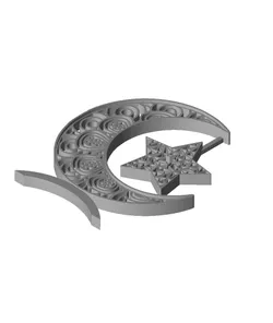 Moon and Star Ornament 2