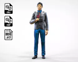 N1 Reporter with Uniform is Reporting 3D print model