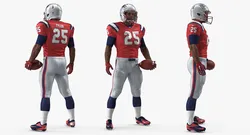 New England Patriots Player Standing Pose 3D model