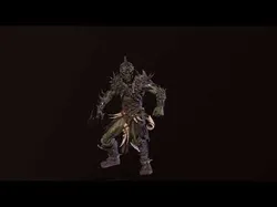Orc fast runner Low-poly 3D model