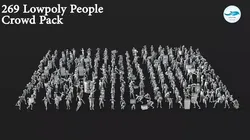 People Crowd Set-05 269  3D model