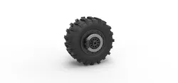 Rear wheel of Top fuel Dirt dragster motorcycle Scale 1 to 25 3D Print Model in Vehicle 532805