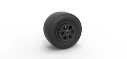 Rear wheel of Top fuel dragster motorcycle Scale 1 to 25 3D Print Model in Vehicle 532444
