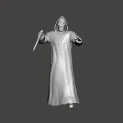 SCREAM GHOSTFACE MINIATURE MODEL FOR HORROR FANTASY GAMES RPG DND 3D Print Model in Board Game 531442