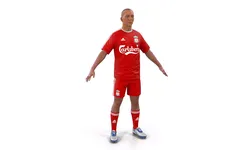 Soccer Player Liverpool 3D model