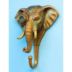 STL File Description — Steampunk Elephant Wall Hook