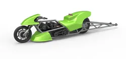 Top fuel dragster motorcycle Scale 1 to 25 3D Print Model in Vehicle 532063