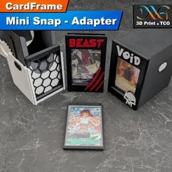 CardFrame Mini Snap Adapter | For CardFrame Dek box 60, Deck Box 100, Card Display
