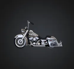 Cartoon Cruiser Motorcycle Key Cain