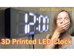 ESP32 Seven Segment Single Print Digital Clock - Modular and Monolithic LED Display Designs - Ws2818b LED Strip 100LED/m - Wemos D1 Mini - (ESPHome/Home Assistant)
