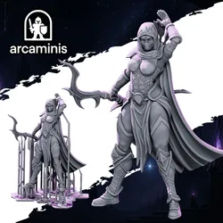 FREE FEMALE ELF ARCHER - DARK ELVES ELF ARMY - 32MM SCALE - FANTASY