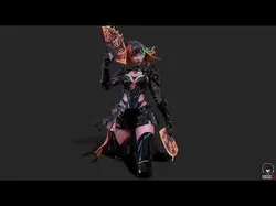 Girl Demon Warrior 4 High Detail 3D model