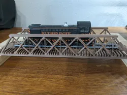 HO Scale 80 Foot Wood Thru-Girder Bridge