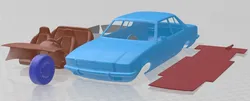 Opel Rekord 1972 Printable Car 3D Print Model in Automotive 532935
