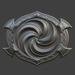 Spiral Portal Crest – Book Cover Decor