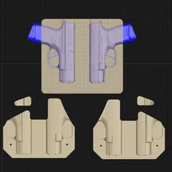 Springfield Hellcat Vacuum Mold with Iwb Trim Jig