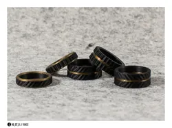 Textured Round Rings