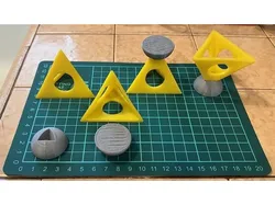 Triangle Painting Pyramid Cap