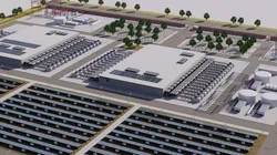 Apple Data Center Building with Interior 3D model