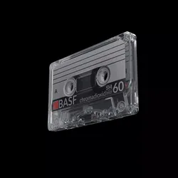 Audio Cassette Tape with Box 3D model