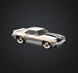 Cartoon Chevy Camaro Key Chain